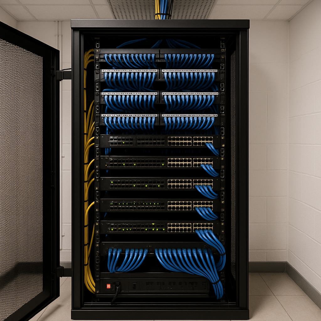 Telecom Rack Cabling